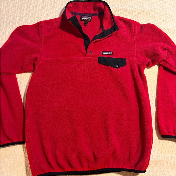 Women’s M fuchsia Patagonia 1/4 button up pullover - Picture 1 of 4